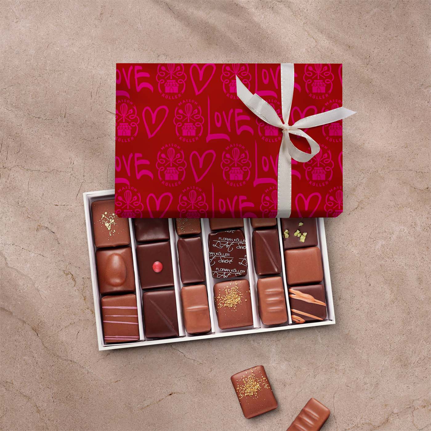 Pralinen »Les Chocolats LOVE EDITION« – Klein