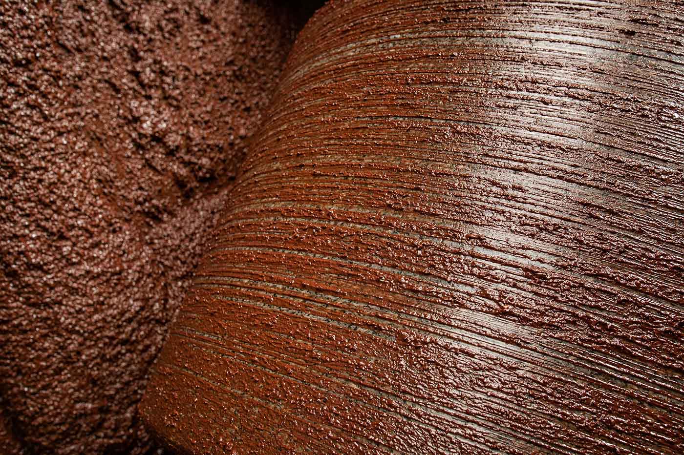 Mahlen von Schokolade