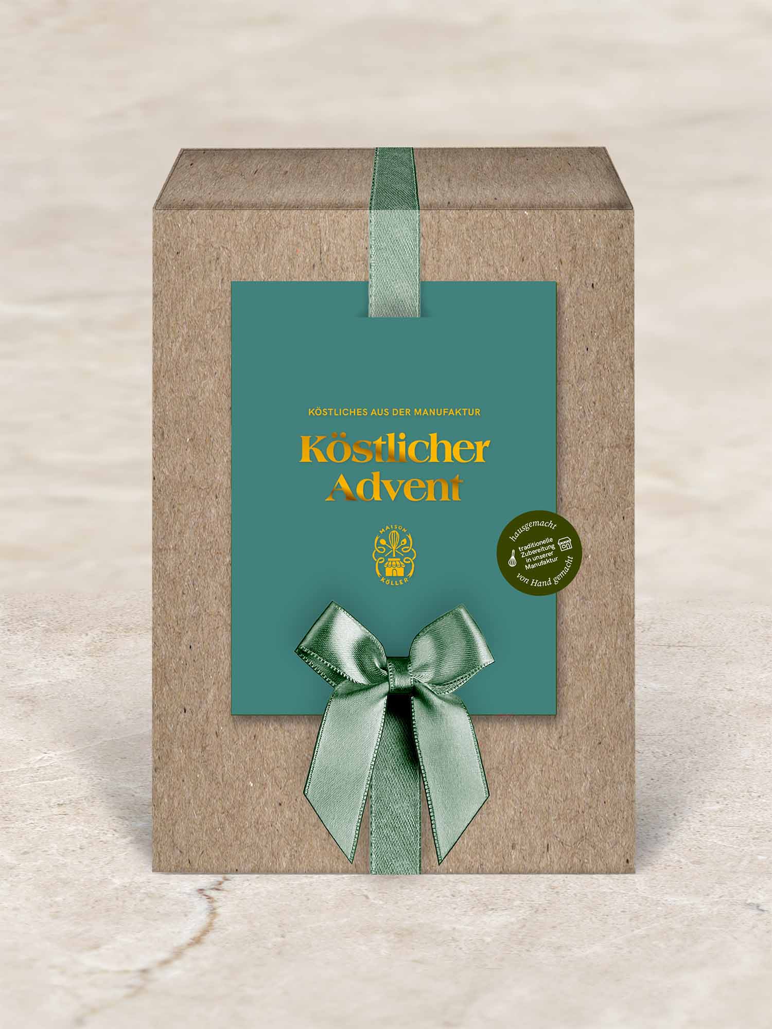 Geschenkbox "Köstlicher Advent" mit Schleife