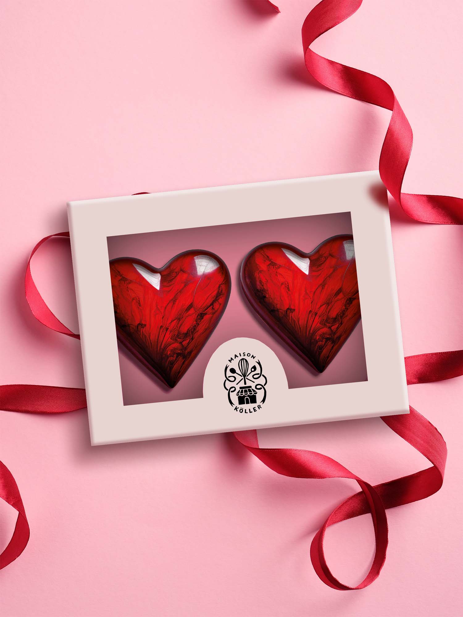 Herz-Pralinen »Mini-Coeurs«