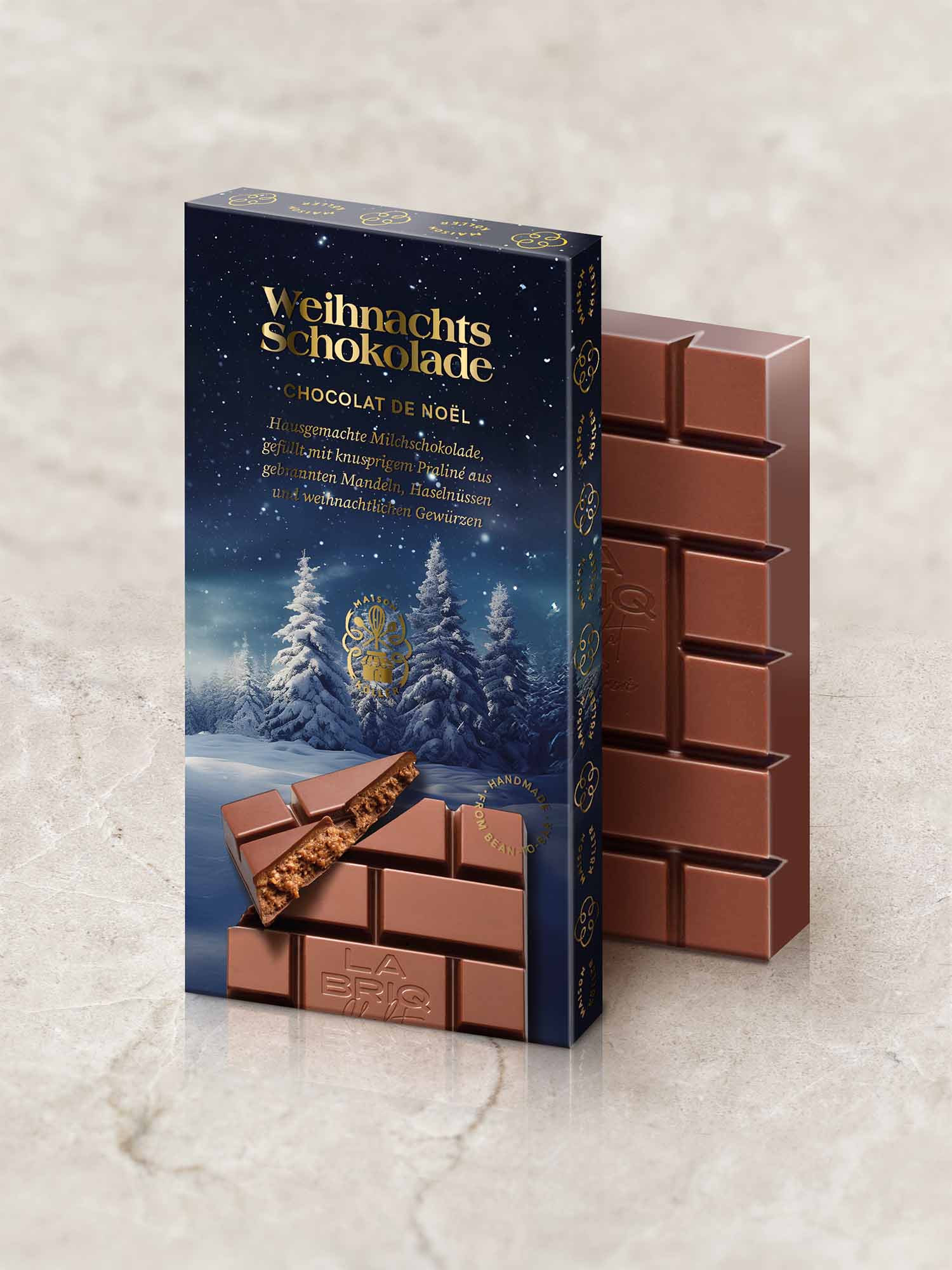 LABRIQ Weihnachts-Schokolade