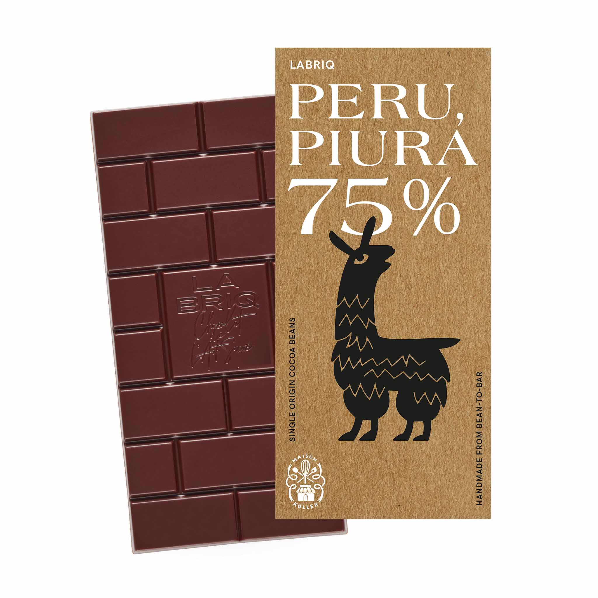 Tafelschokolade »LABRIQ Peru, Piura, 75%«