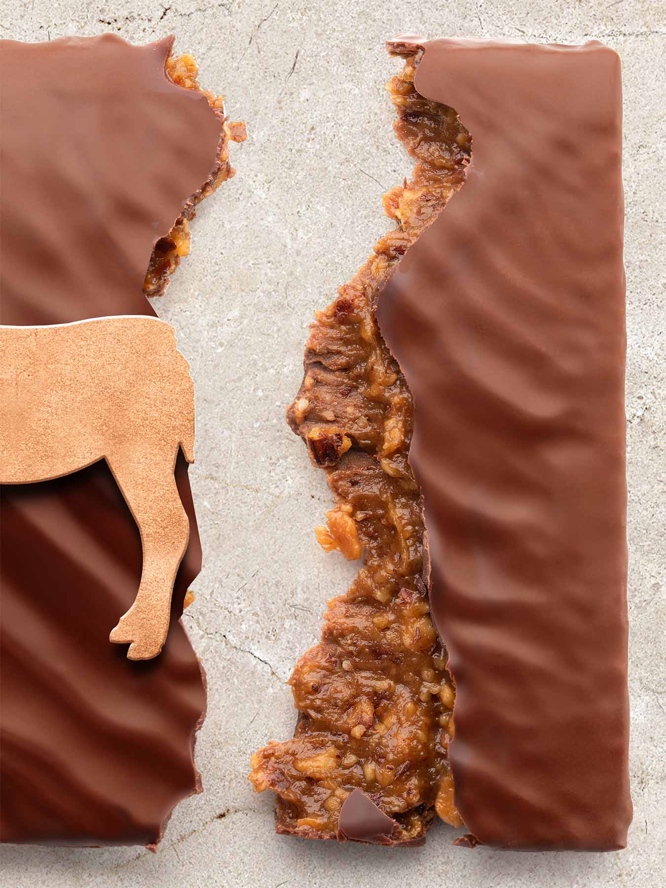 Eselchen-Tafel »Karamell & Haselnuss«