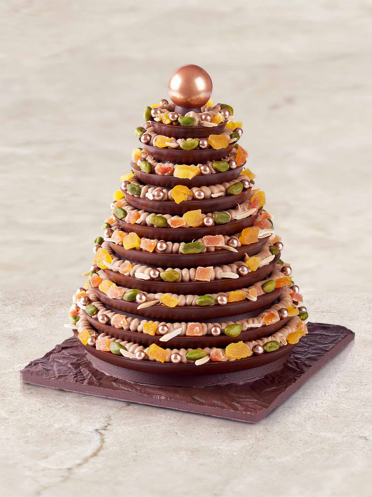 Unser Schokoladen-Weihnachtsbaum, ca. 20 cm groß